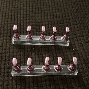 Pink Nail Display Stands